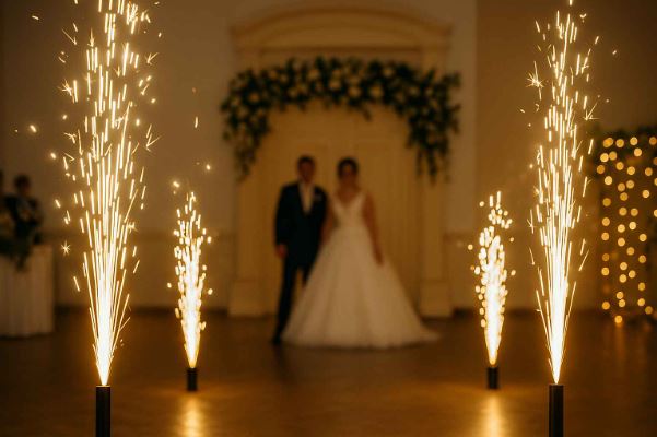 fuegos fríos para bodas