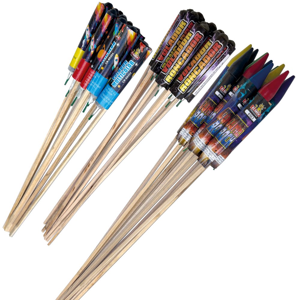 Pack Ahorro  12 MULTICOLOR + 12 RONCADOR + 12 ROCKET