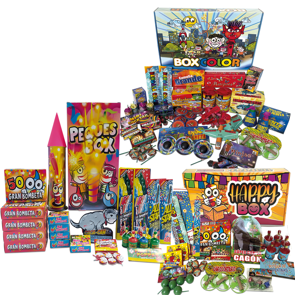 Super Oferta HAPPY BOX + PEQUES BOX  + BOX COLOR